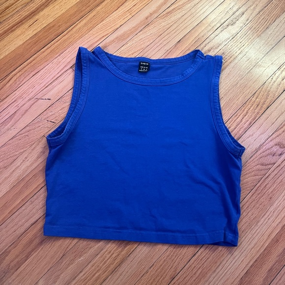 SHEIN 2pc crop top, royal blue and dark pink - Picture 3 of 3